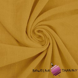 Linen with viscose for clothes - mustard (Ochre)