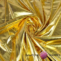 Tkanina ubraniowa lama - gładkie złoto