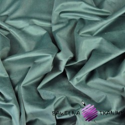 Curtain velvet - gray green