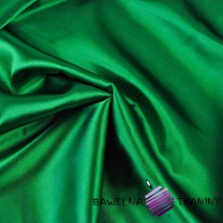 Satin cloth fabric with lycra  - tree green