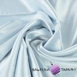 Satin cloth fabric with lycra  - light blue