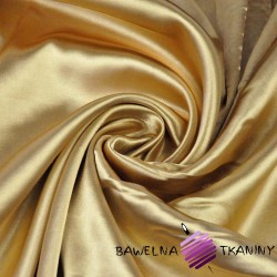 Satin cloth fabric with lycra  - gold