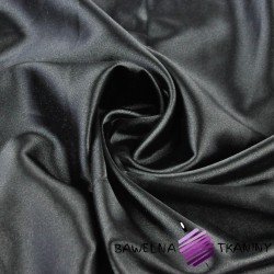 Tkanina ubraniowa satyna z lycrą - czarny