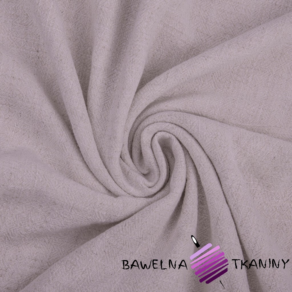 Linen with viscose for clothes - dirty lavender (Cloud gray)