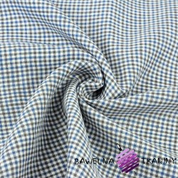Clothing Linen - blue, white and gray checkered 125g
