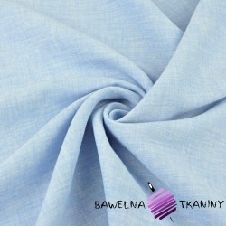 Linen 100% for clothing and bedding, white - blue melange - 185g