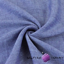 Linen 100% for clothing and bedding, blue - purple melange - 185g