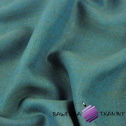 Linen 100% for clothing and bedding, turquoise green melange - 185g