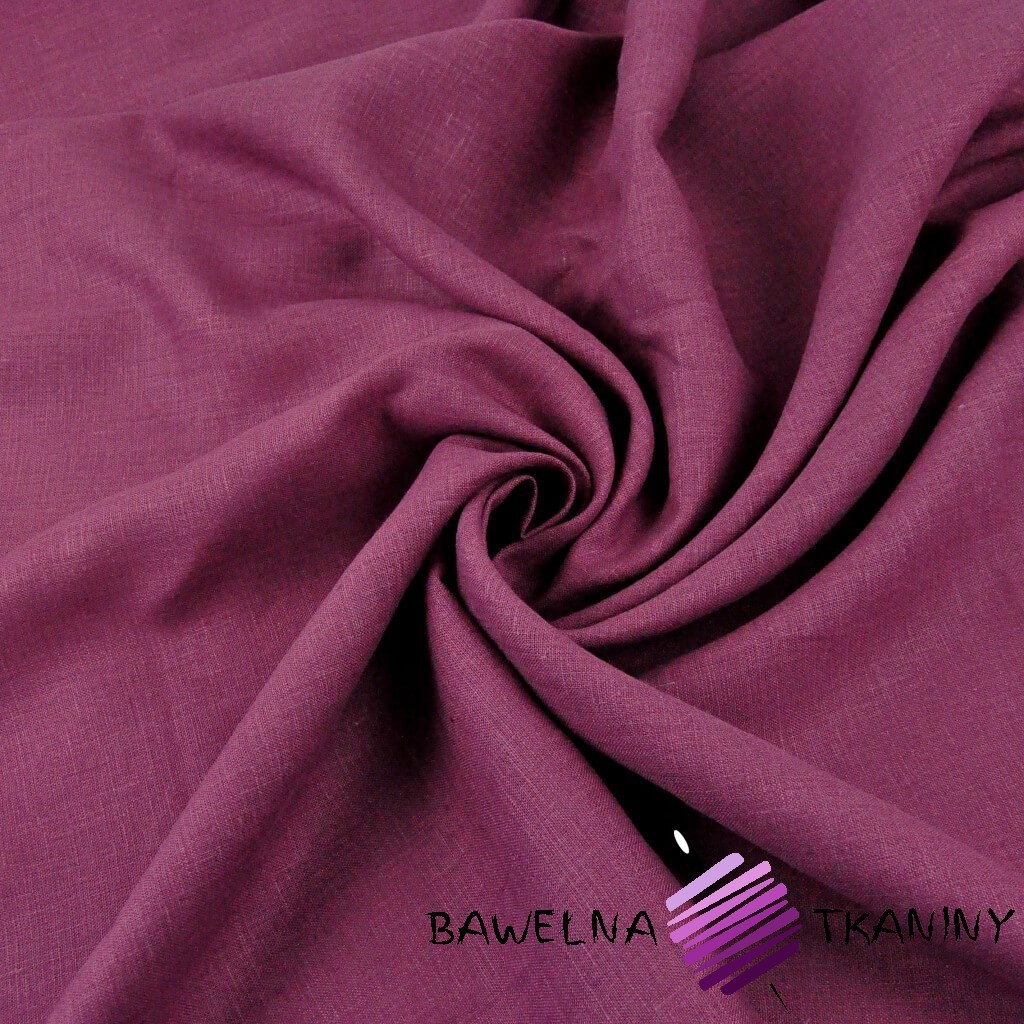 linen 100% for clothing and bedding - pink grape - 185g