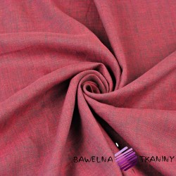 Len 100% odzieżowo - pościelowy różowo szary melanż - 185g