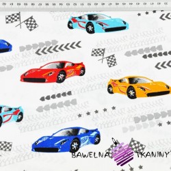 Cotton Supercars on white background