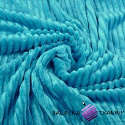 Minky Premium stripes dark turquoise (Mosaic Blue)