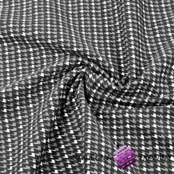 Clothing fabric (houndstooth), cotton + lycra