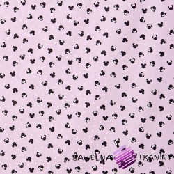 Cotton Small black MIKI on a pink background