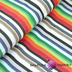 Sun lounger fabric with colorful stripes
