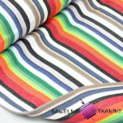 Sun lounger fabric with colorful stripes
