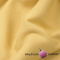 Ribbed knit fabric with stripes - mustard