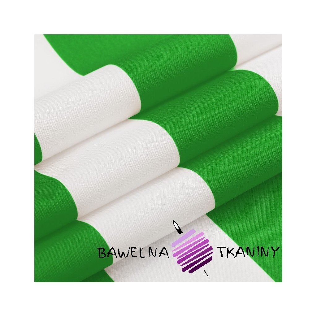 wodoodporna tkanina pasy zielone