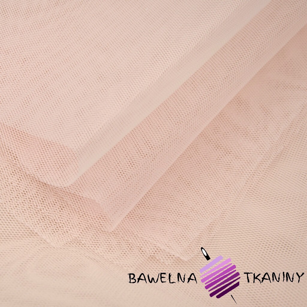 Decorative tulle powder pink