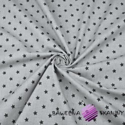 Cotton graphite stars on gray background