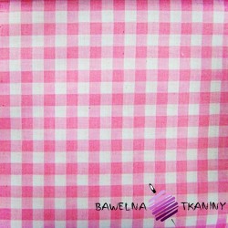 Cotton whit-pink checkered