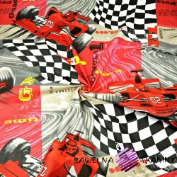 Cotton F1 red cars GP