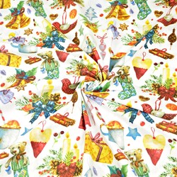 Cotton Christmas pattern gadgets on a white background