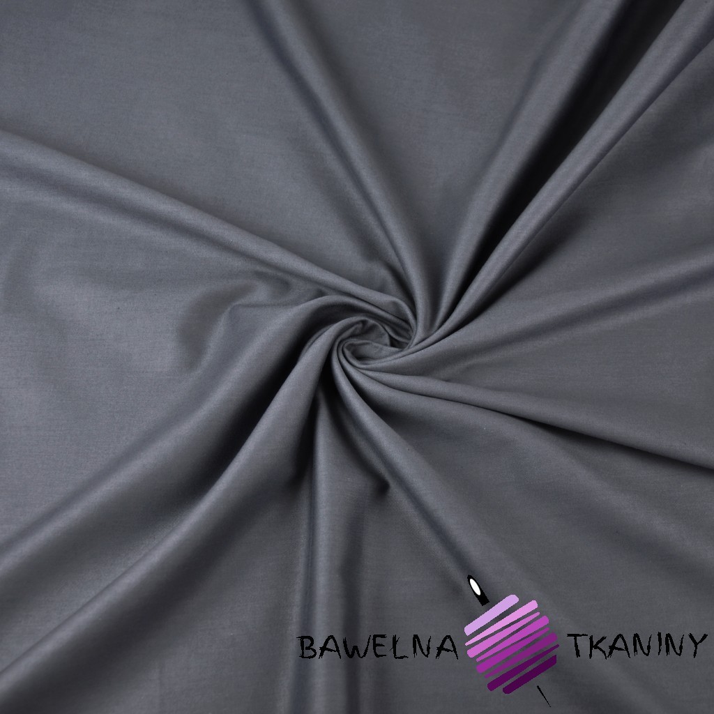 Premium cotton satin fabric (dark gray)