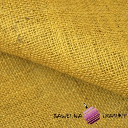 Cotton Jute 100% fabric - mustard