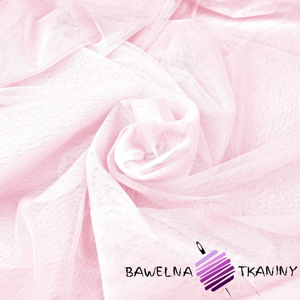 Fabric tulle for clothes soft - pale pink