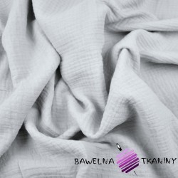 Muslin cotton crinkled (Silver)
