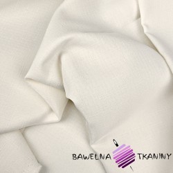 Ecru stain resistant tablecloth fabric - linen pattern