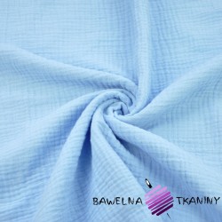 Muslin cotton double gauze (sky blue)