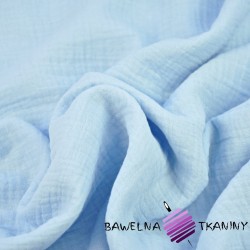 Muslin cotton double gauze (Baby blue)