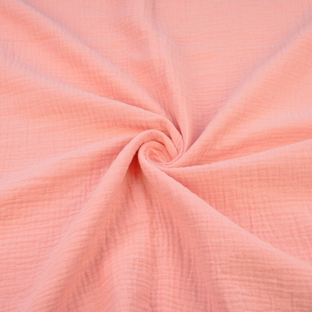 Muslin cotton double gauze (Salmon)