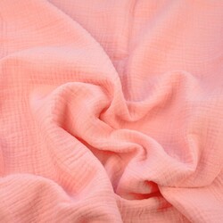 Muslin cotton double gauze (Salmon)