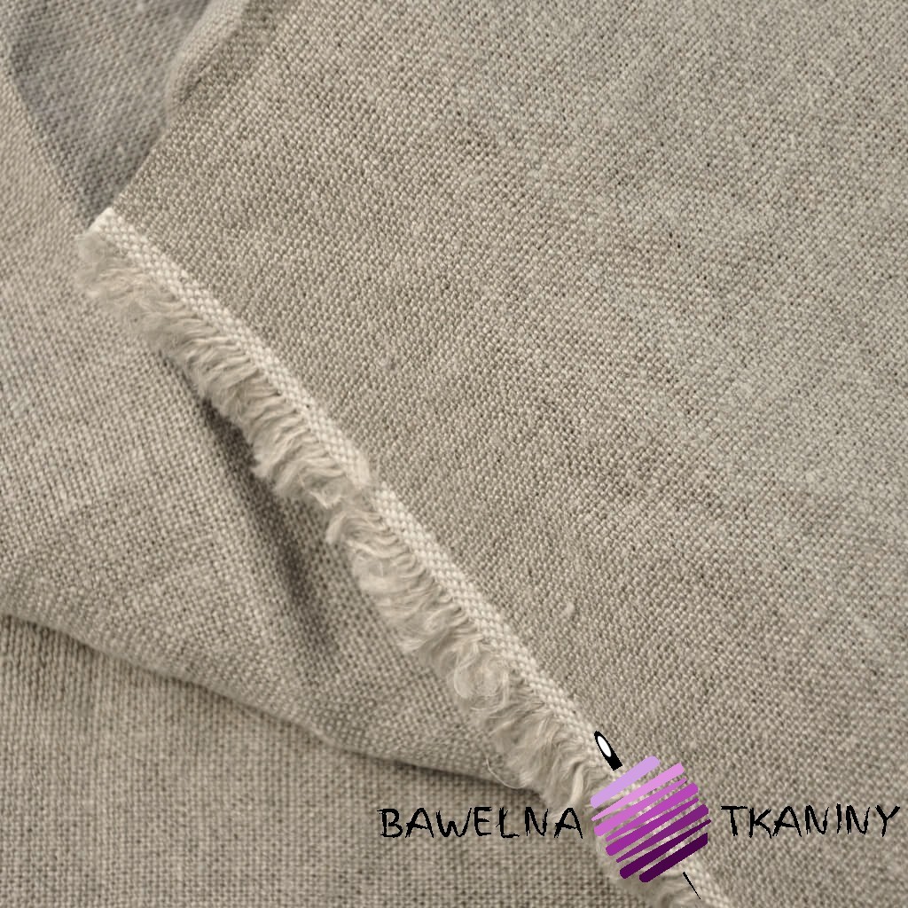 Natural linen fabric - 410g - 144cm
