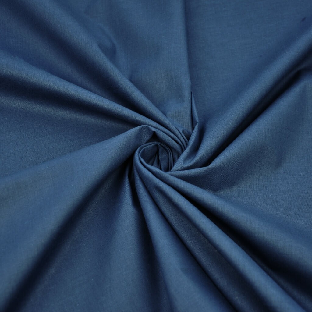 Bawełna 100% jednokolorowa granatowa navy blue 220cm (KT)