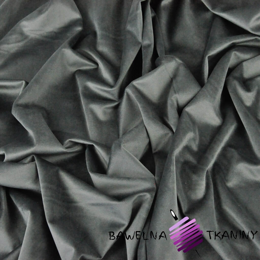 Curtain velvet 220g - dark gray of the palace