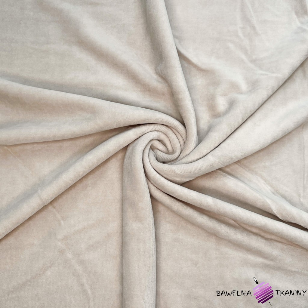 Cotton velour fabric for clothing (Laurel)