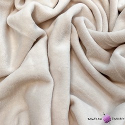 Welur bawełniany - jasno beżowy (Beige)