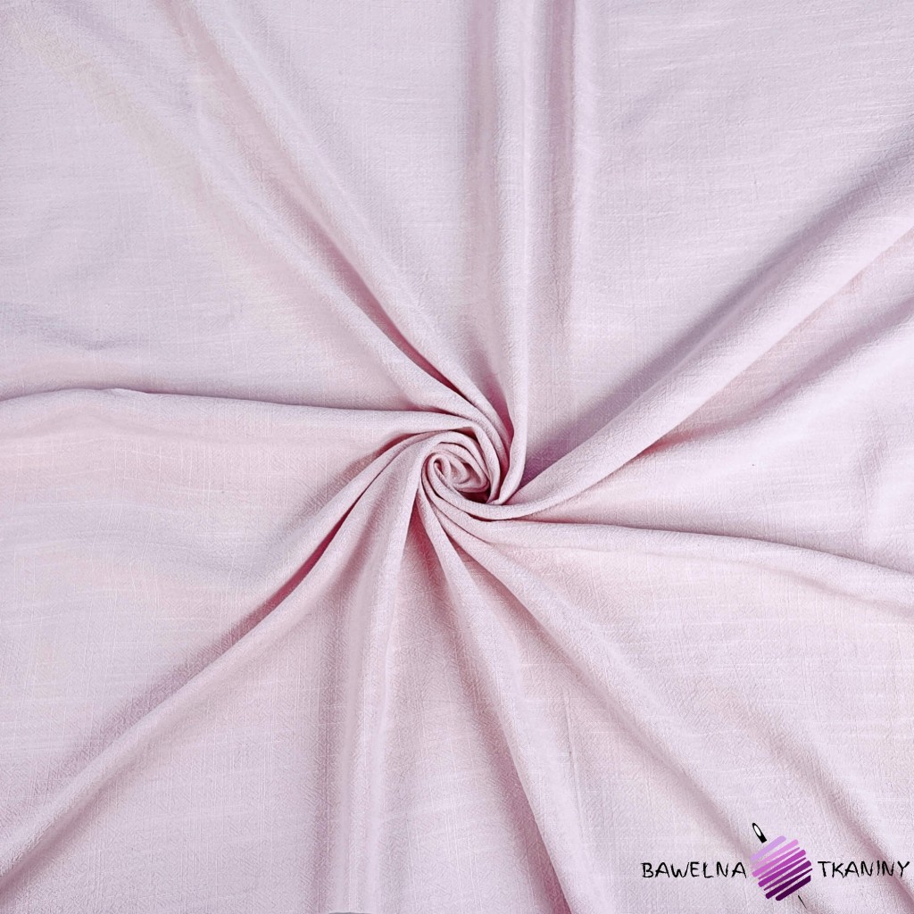 Linen with viscose for clothes - light pink (Lotus)