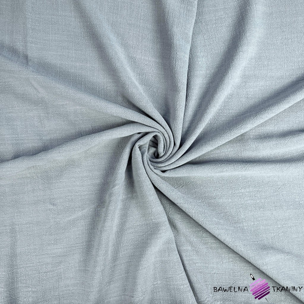 Linen with viscose for clothes - light gray (Vapor blue)