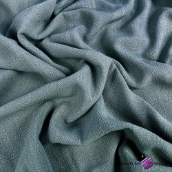 Len z wiskozą ubraniowy - szałwia (Jadeite)