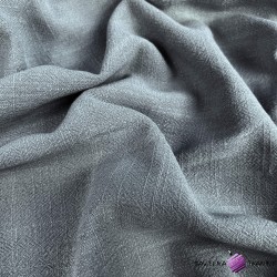 Linen with viscose for clothes - gray (Ghost gray)