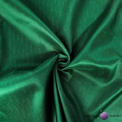 Tkanina obrusowa plamoodporna zielona - wzór lniany