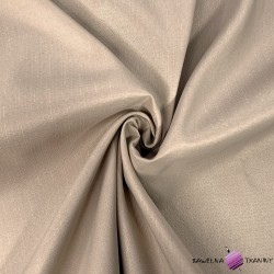 Beige stain resistant tablecloth fabric - linen pattern