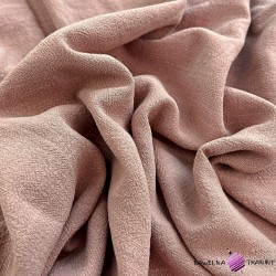 Linen viscose blend for clothes - pink (Sephia Rose)