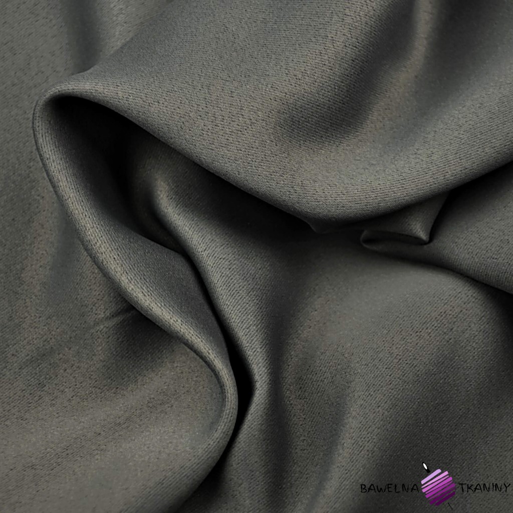 Blackout curtain fabric - dark gray