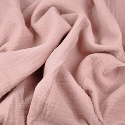 Muslin cotton double gauze (Old rosa)